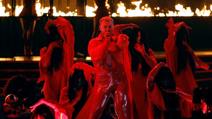 Sam Smith And Kim Petras Deliver 'Fiery' Grammy Performance Of 'Unholy