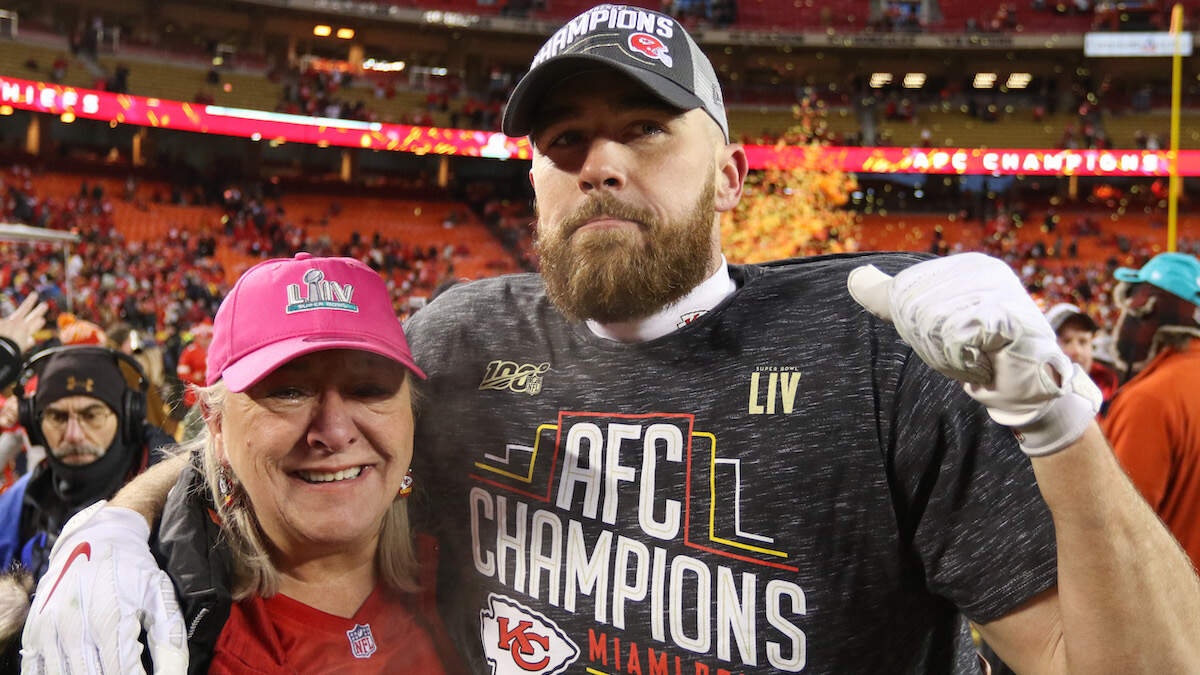 Travis Kelce's Mom Absolutely Roasted Him & Revealed Who She Wants To Win  The Super Bowl 2023 - Narcity