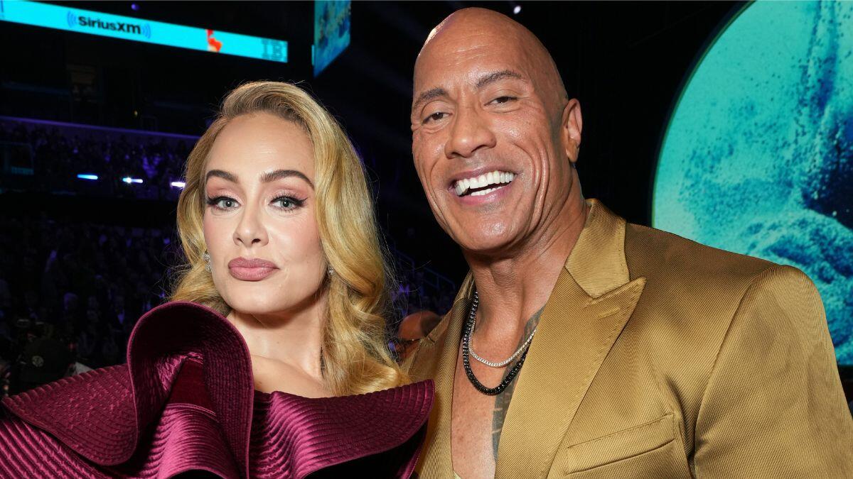 Dwayne Johnson Dishes On Surprising Adele At The Grammys