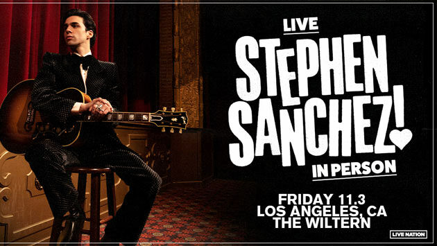 Stephen Sanchez at The Wiltern (11/3)