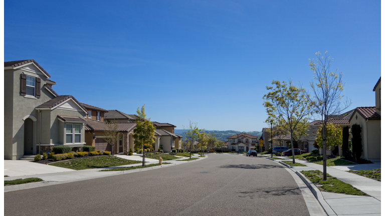 Suburban Homes and street