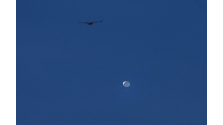 Chinese spy balloon flying above Charlotte