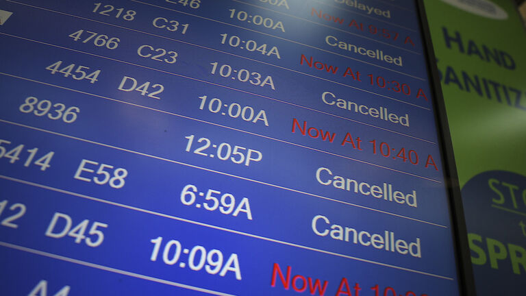 All flights are canceled in United States