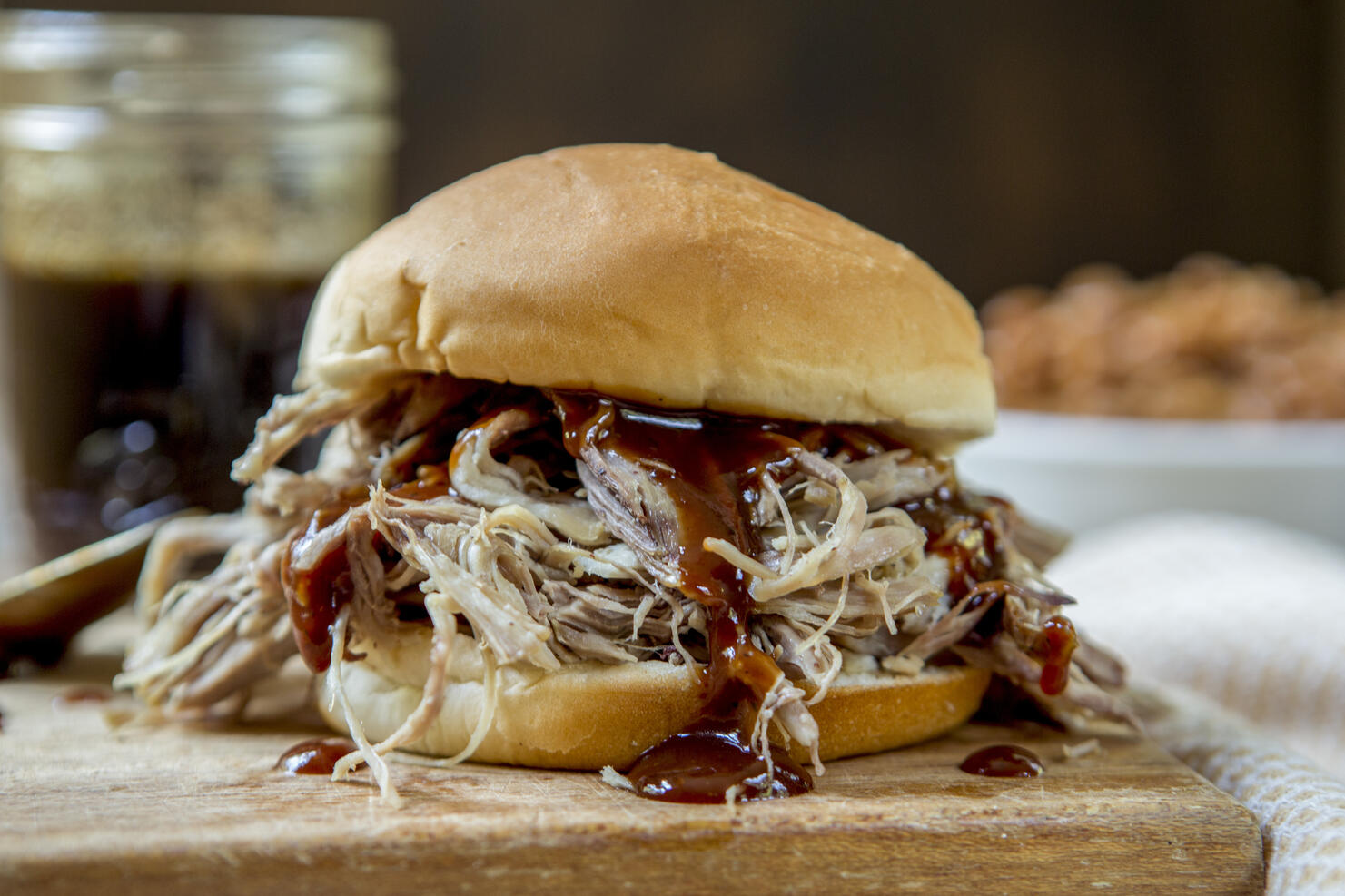 Pulled Pork Sandwich with Barbeque Sauce