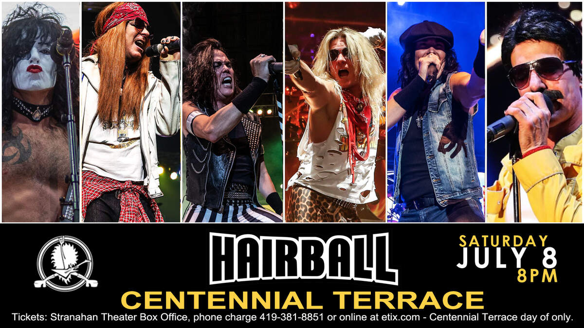 Centennial Terrace Concert Series HAIRBALL 104.7 WIOT