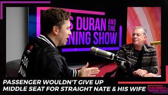 Passenger Wouldn't Give Up Middle Seat For Straight Nate & His Wife
