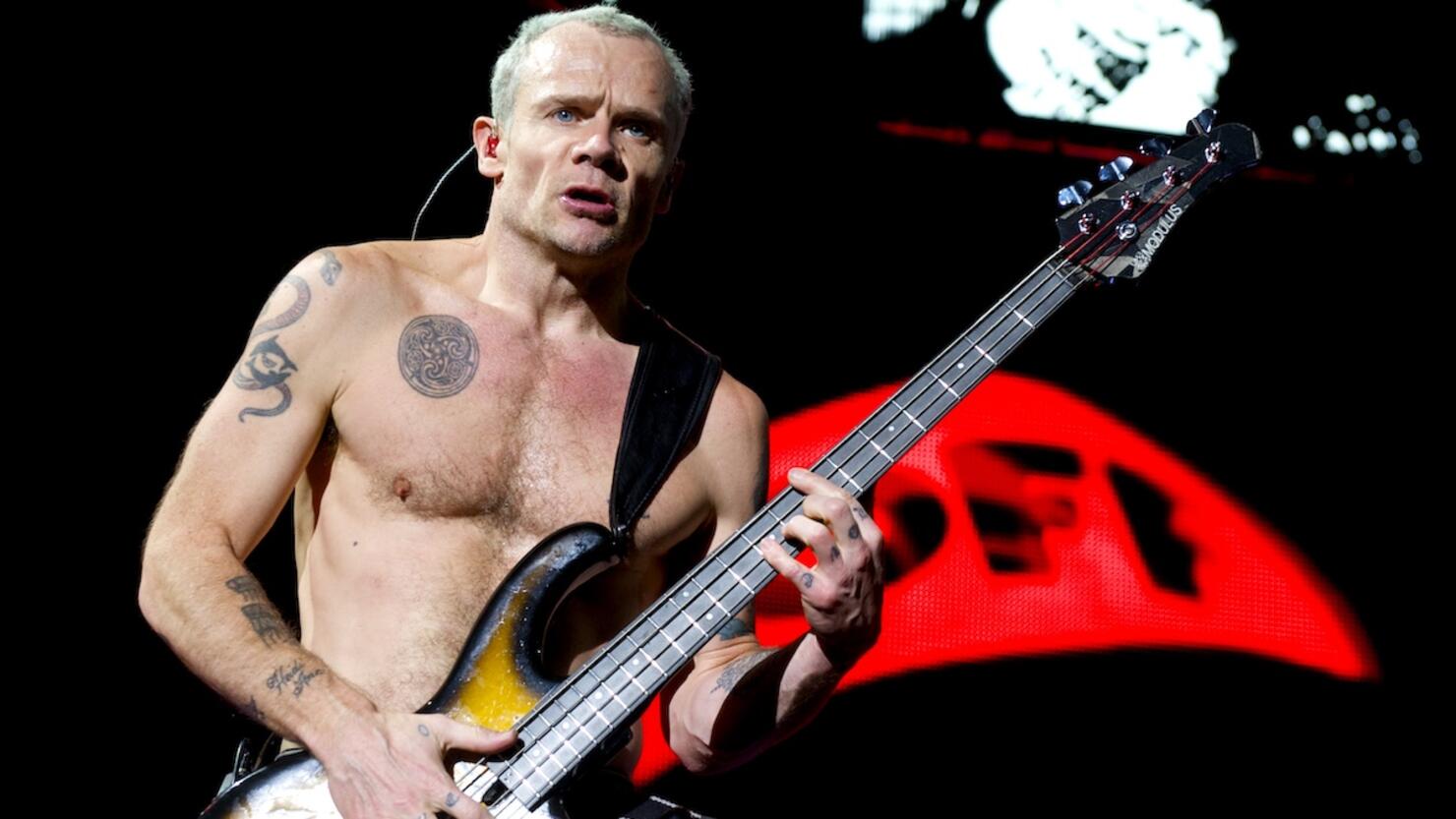 Red Hot Chili Peppers Perform in Concert in Madrid