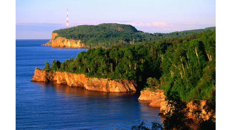 Lake Superior and Palisade Head in the Tettgouche State Park