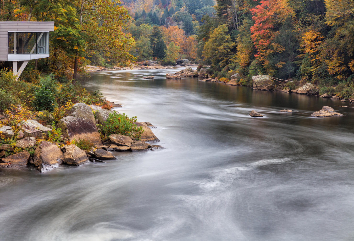 View Down The Youghiogheny River