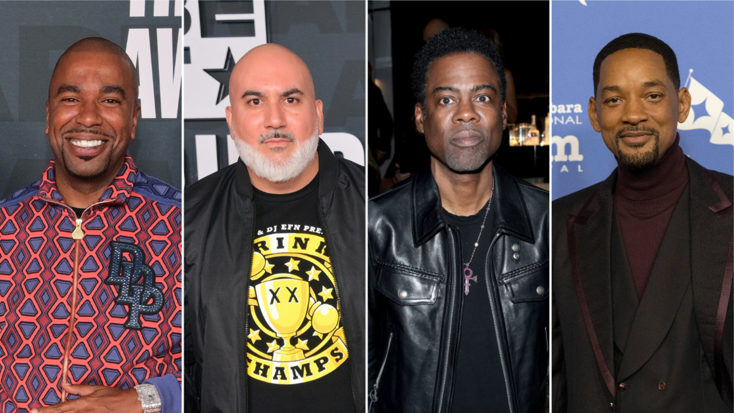 N.O.R.E., DJ EFN, Chris Rock and Will Smith
