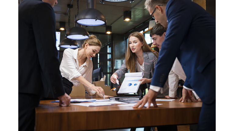 Promoting Women's Empowerment as a Business Strategy Toward Sustainable. A Female Business Development Leader having a project status meeting or decision to report, analyze and improve to increases team's overall productivity in a tech business office.