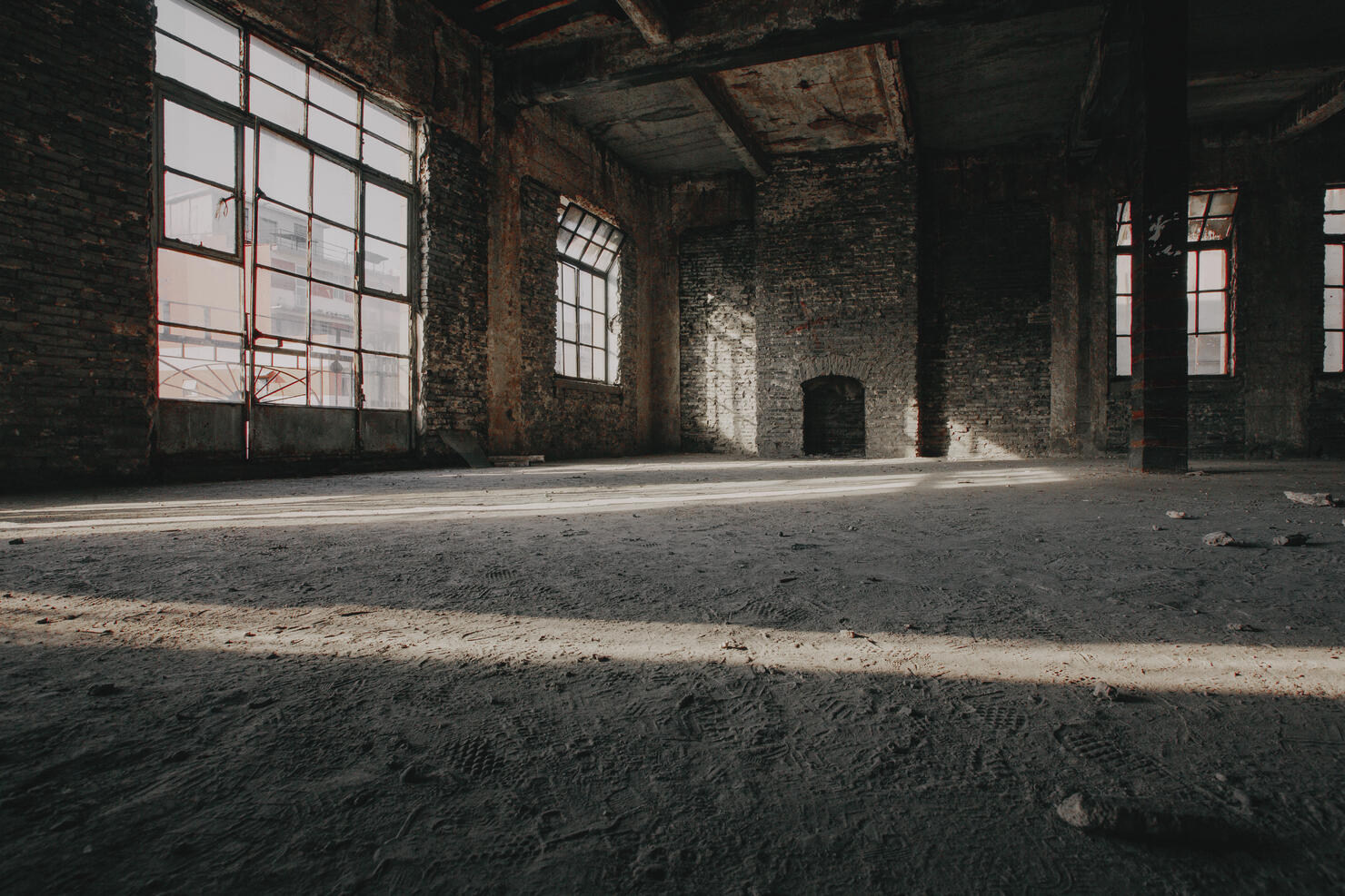 an abandoned warehouses