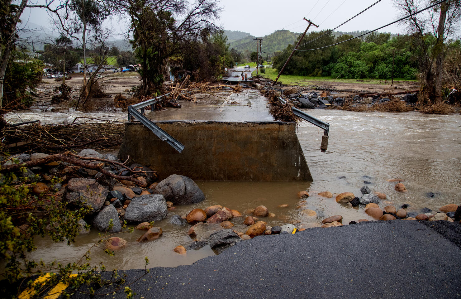 Flooding in Tulare County, CA.