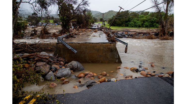 Flooding in Tulare County, CA.