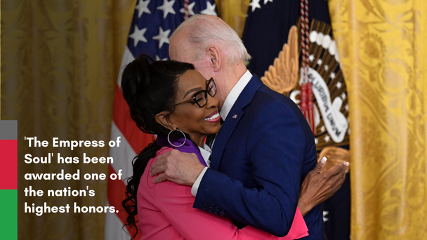 Gladys Knight Honored With National Medal of Arts From President Joe Biden