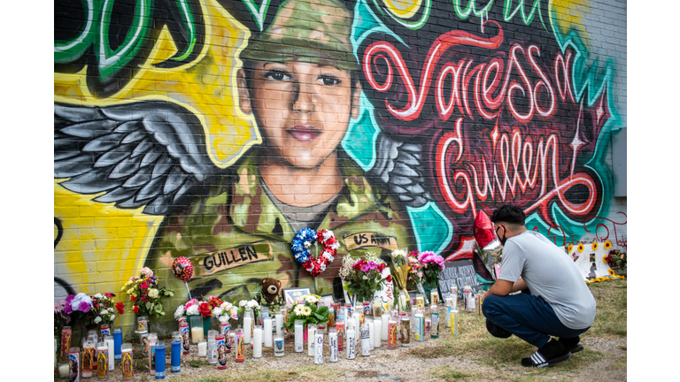 Memorial Set Up In Austin For Murdered Fort Hood Soldier Vanessa Guillen