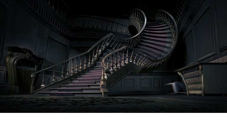Surreal bending stair