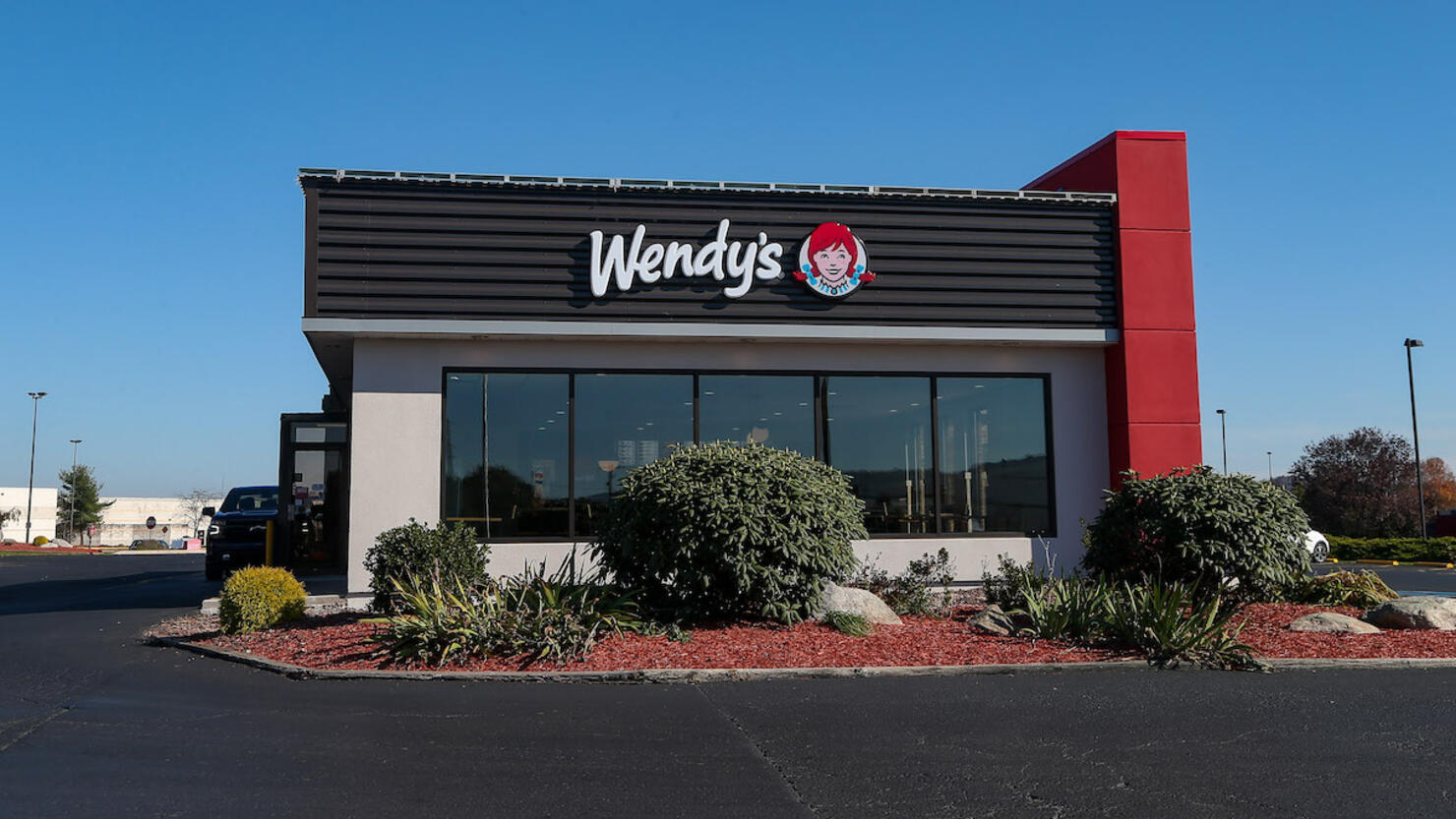 A recently renovated Wendy's restaurant is seen in