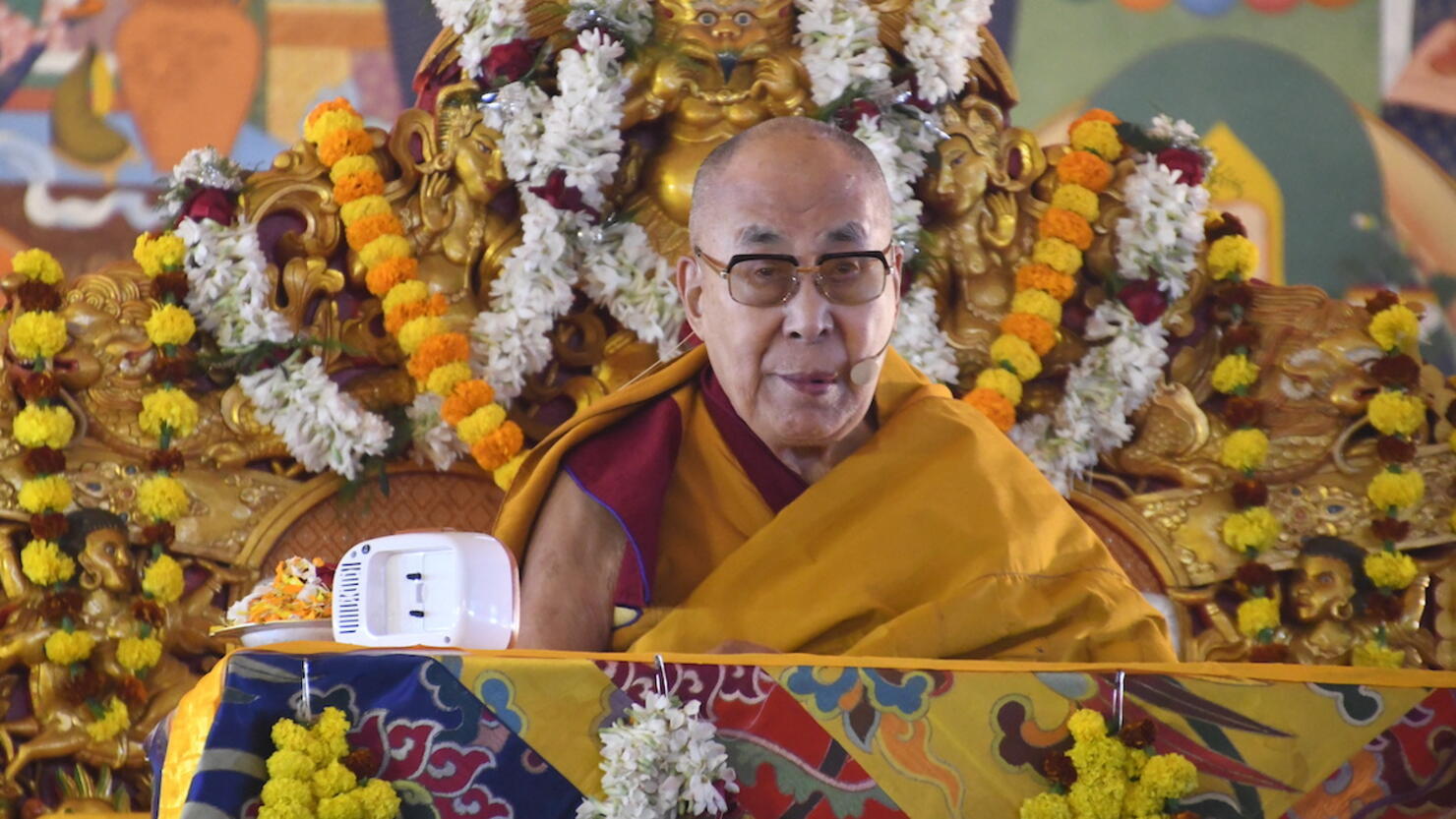 Tibetan spiritual leader Dalai Lama in India