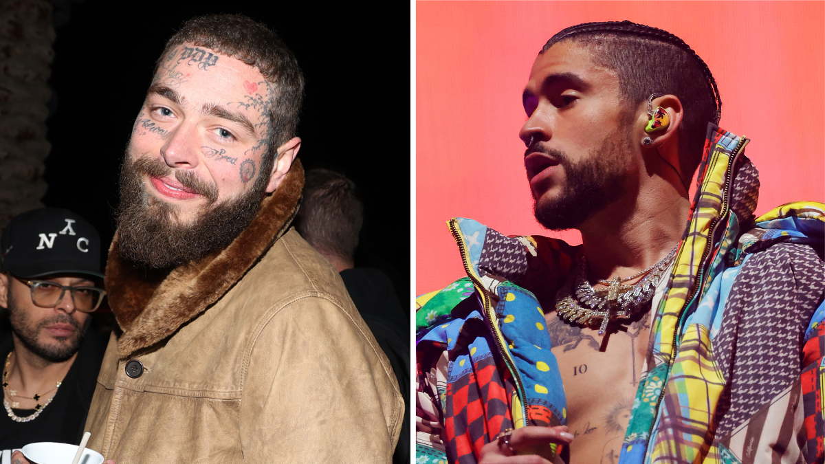 Bad Bunny Left Speechless As Post Malone Crashes Coachella Performance ...