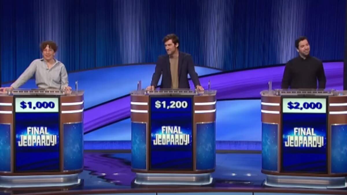 'Jeopardy' Winner Leaves Show With Less Money Than RunnerUp American