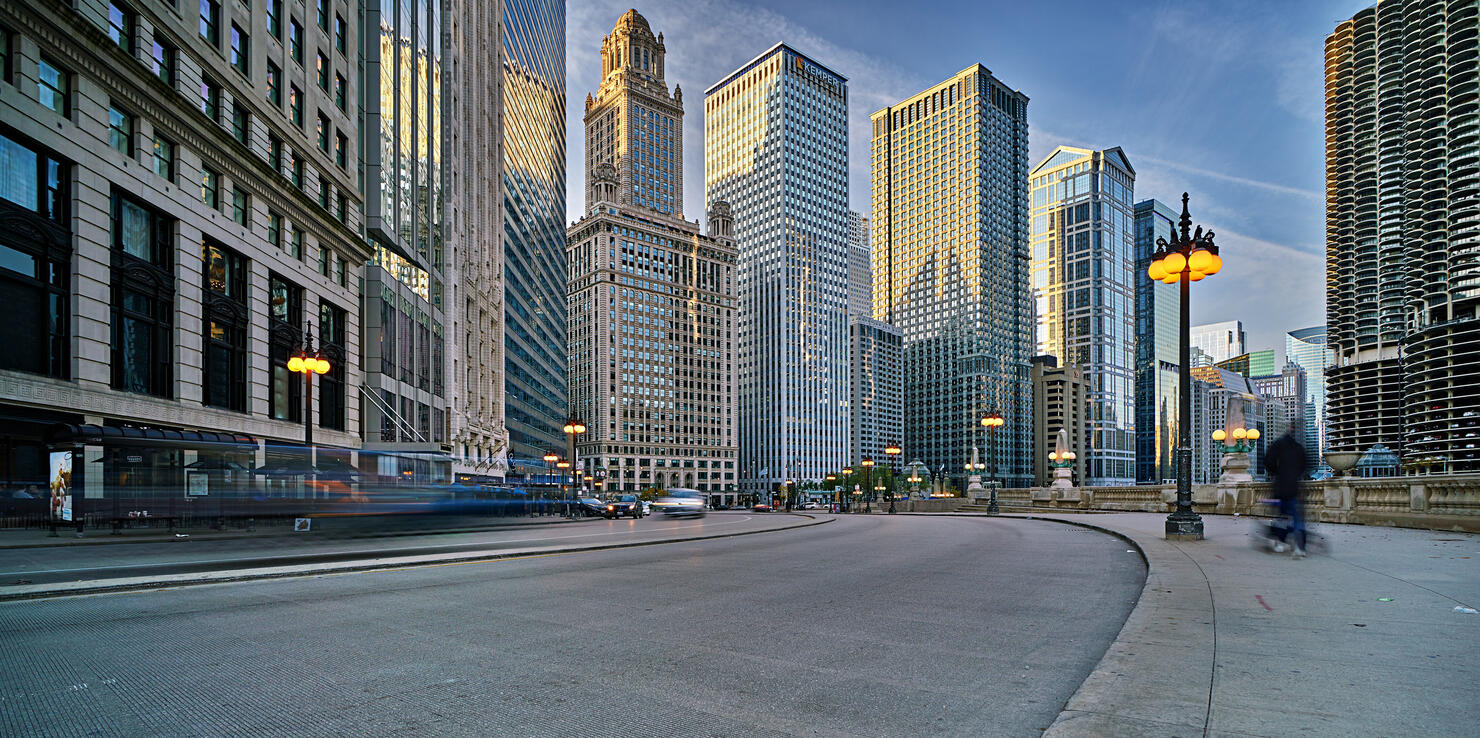 Chicago Morning Street.