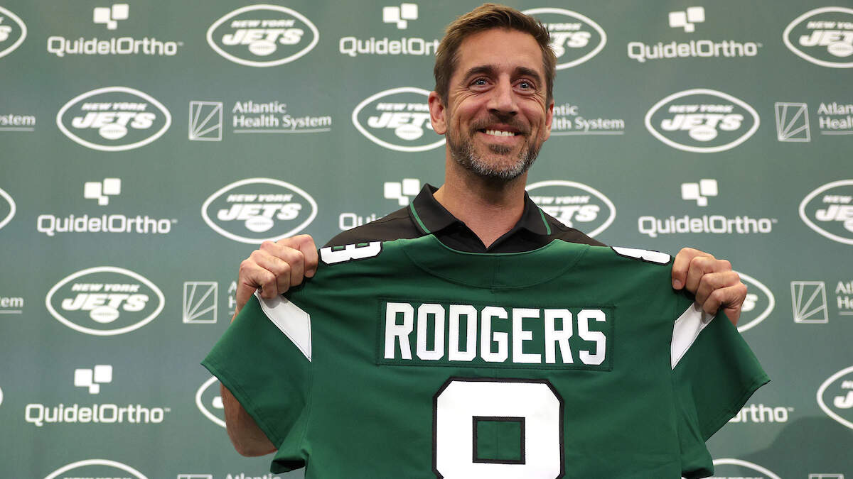 Aaron Rodgers' Rumored Girlfriend Spotted At Jets Debut Queen's Feast