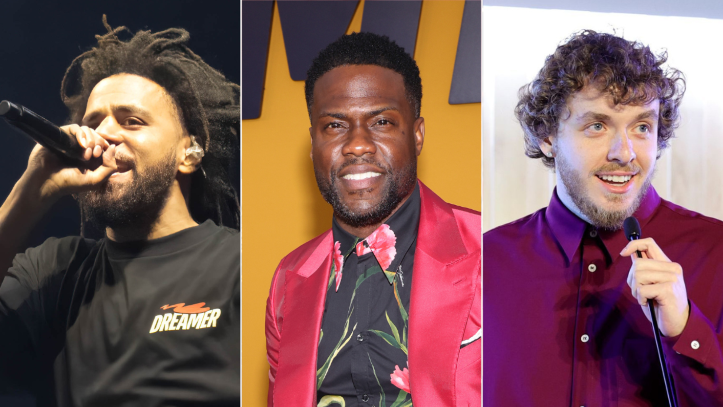 J. Cole, Kevin Hart & Jack Harlow