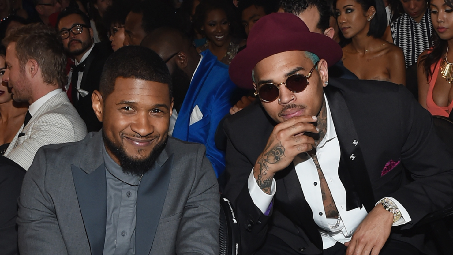 Usher and Chris Brown