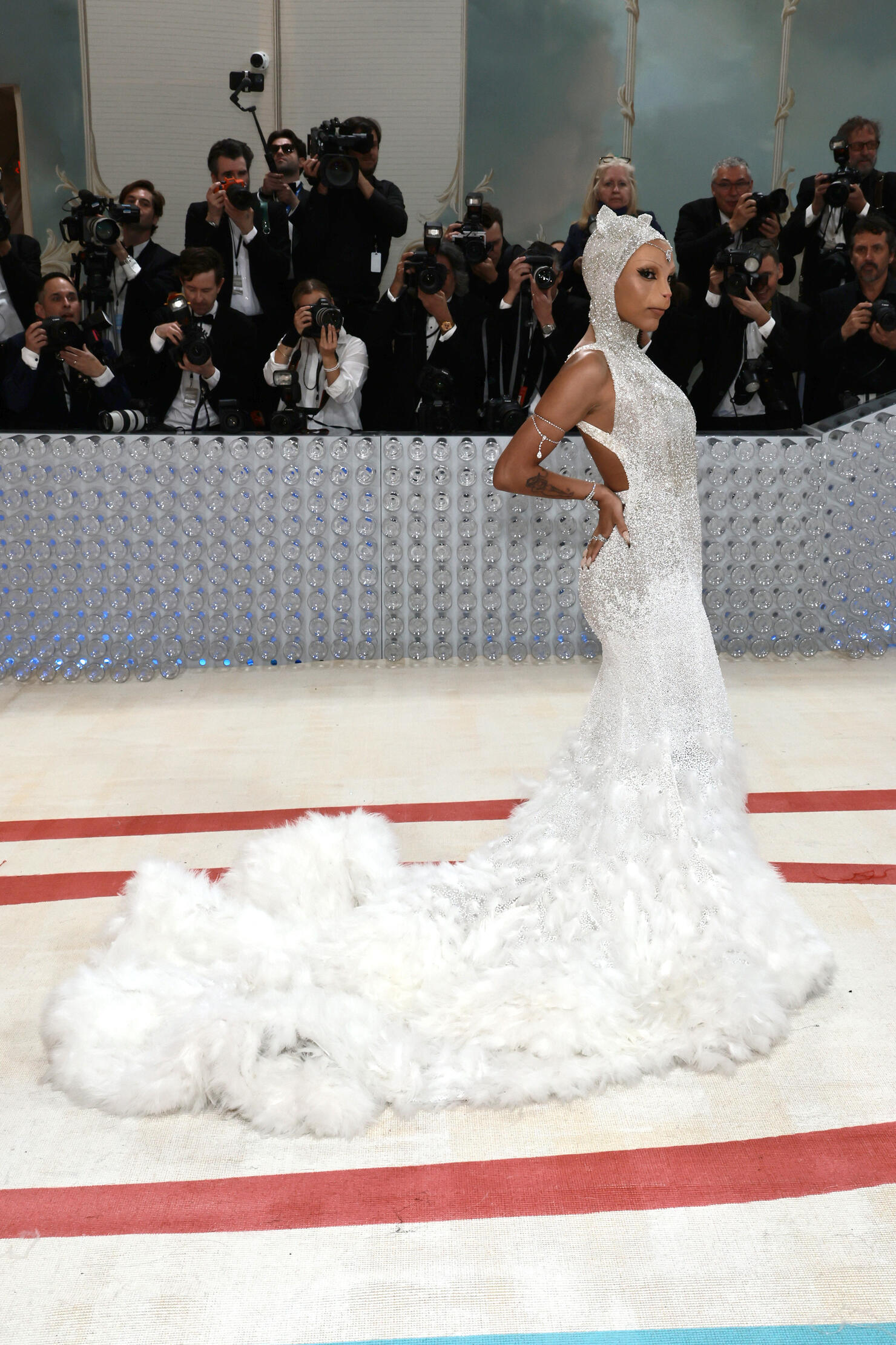 Doja Cat Makes Met Gala Debut Dressed As Karl Lagerfeld's Cat ...