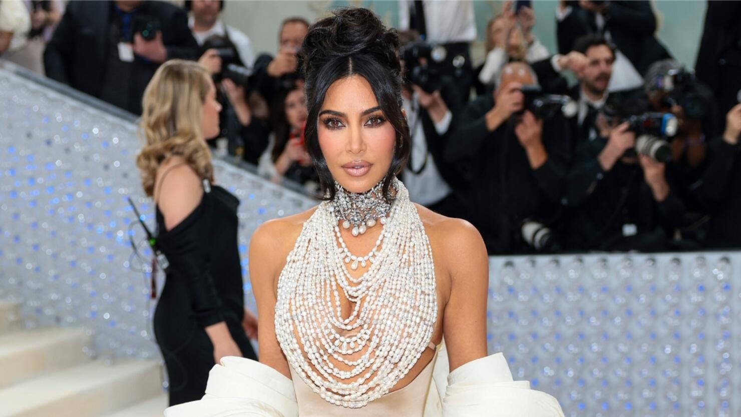 Kim Kardashian Rocks Head-to-Toe Leather Ensemble While Arriving in N.Y.C.  Ahead of the Met Gala
