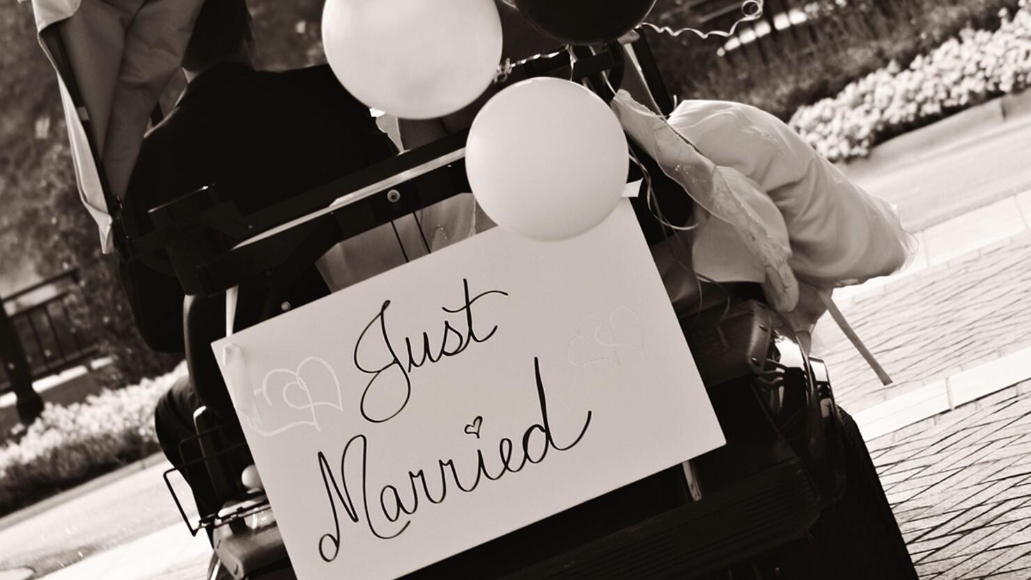 Just Married Sign