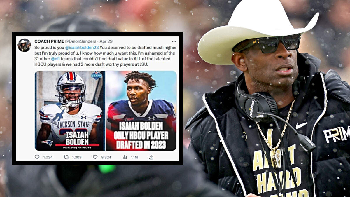 Deion Sanders Says He's 'Ashamed' of NFL For Only Drafting 1 HBCU Player