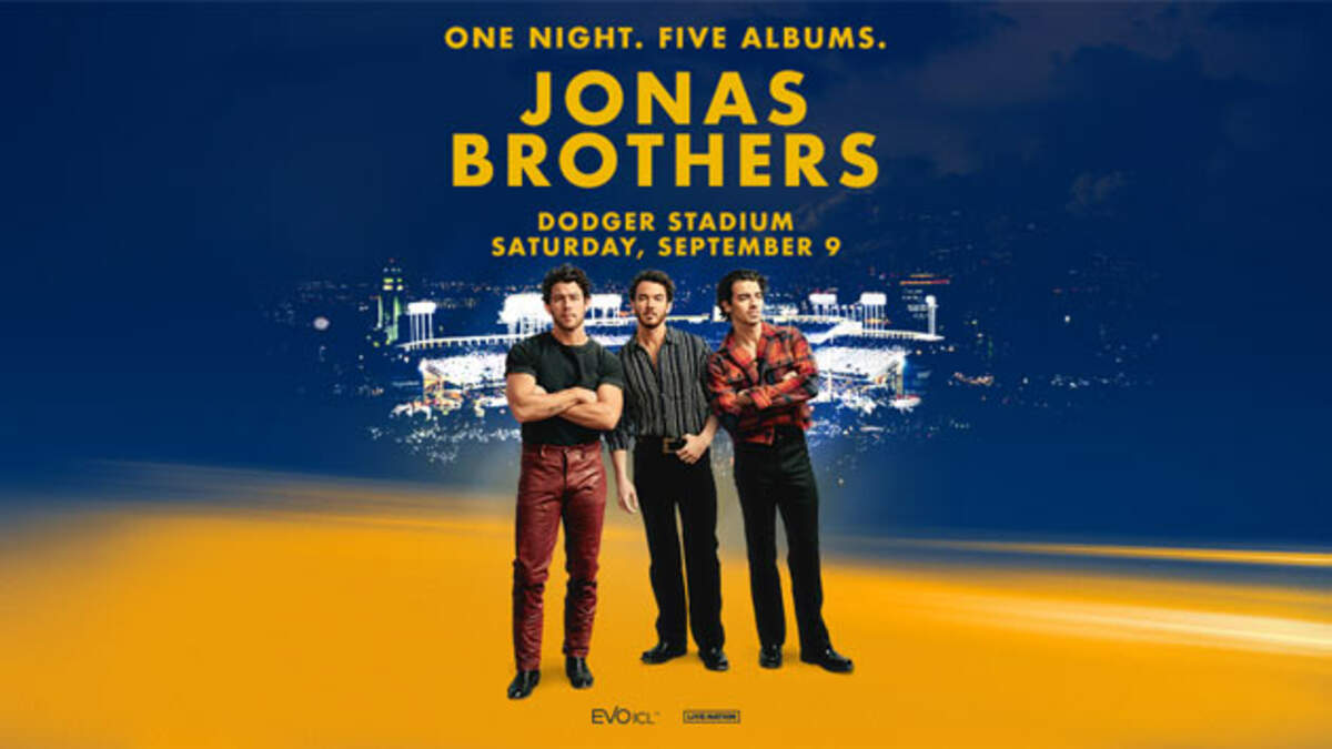 Official jonas brothers sept 9 2023 dodger stadium in los angeles