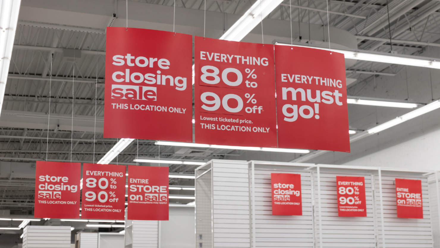 Retailers rocky from store closures