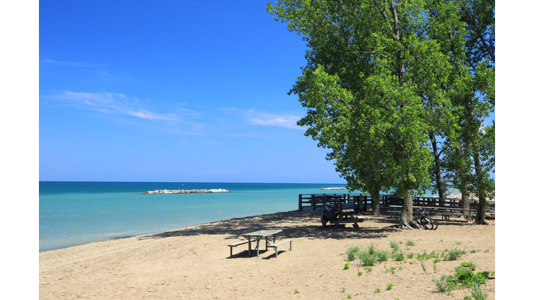 Scenic beach, Presque Isle State Park, Erie, Pennsylvania, USA