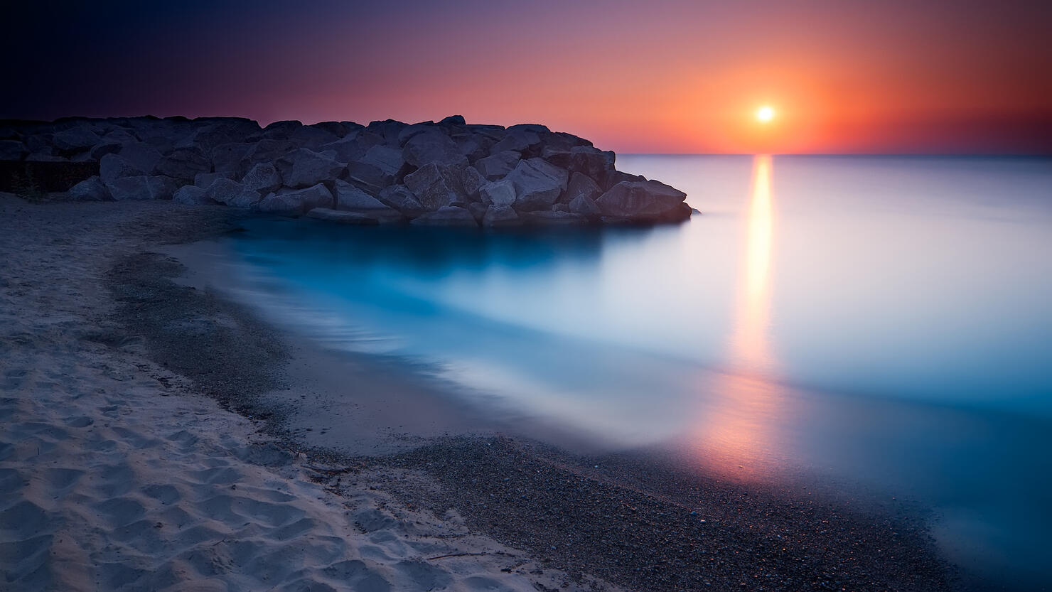 Sunrise on beach