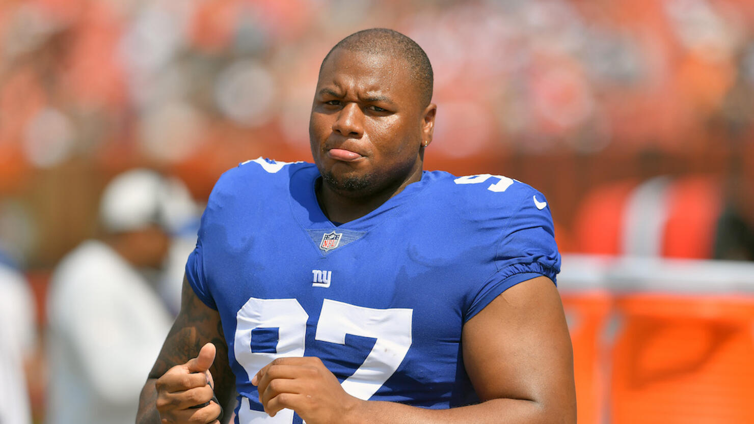 New York Giants defensive tackle Dexter Lawrence (97) is seen