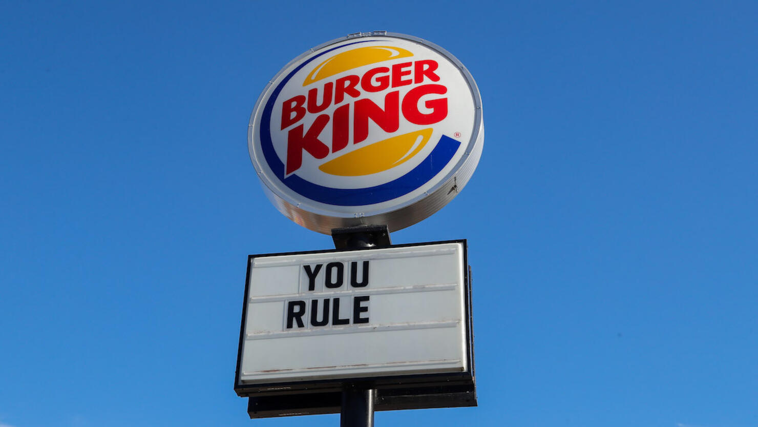 A sign with the Burger King logo is seen in Williamsport