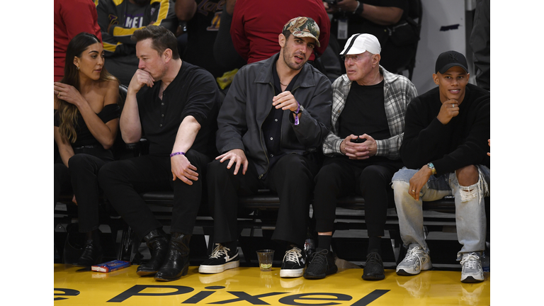 Celebrities At The Los Angeles Lakers Game