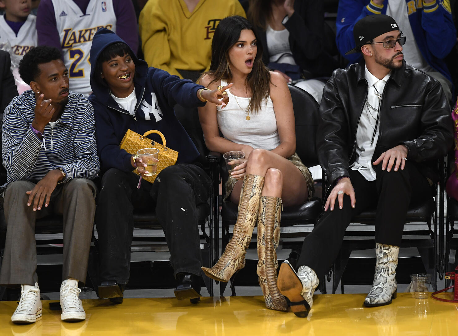 Kendall Jenner and Bad Bunny Fuel Romance Rumors at Lakers Game