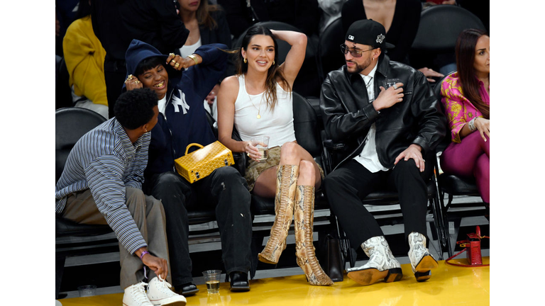 Celebrities At The Los Angeles Lakers Game