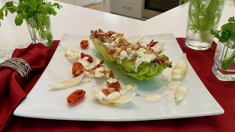 Sally's Recipe of the Week - Grilled Romaine Salad with Herby Ranch Dressing