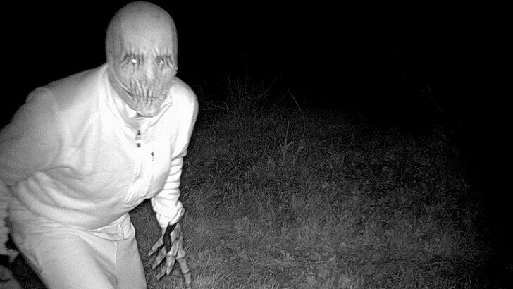 Ghoulish Figure Photographed by Police Game Camera in Wyoming