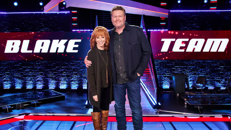 Watch Reba McEntire Hilariously Refuse To Give Blake Shelton His Chair Back  | iHeartCountry Radio