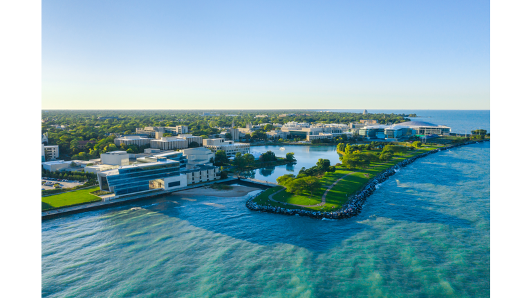 Northwestern University Campus Aerial View