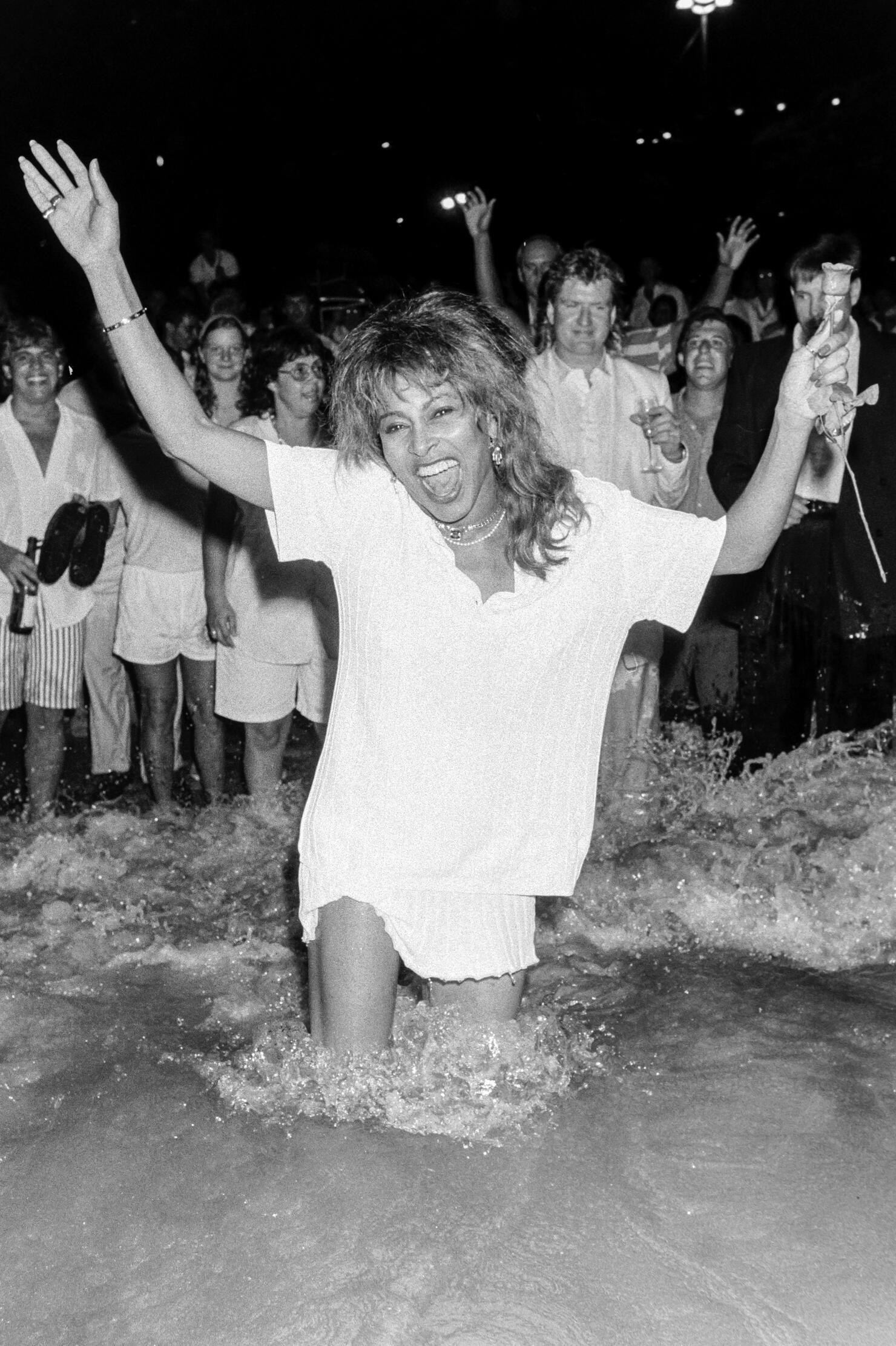 Tina Turner on Copacabana Beach