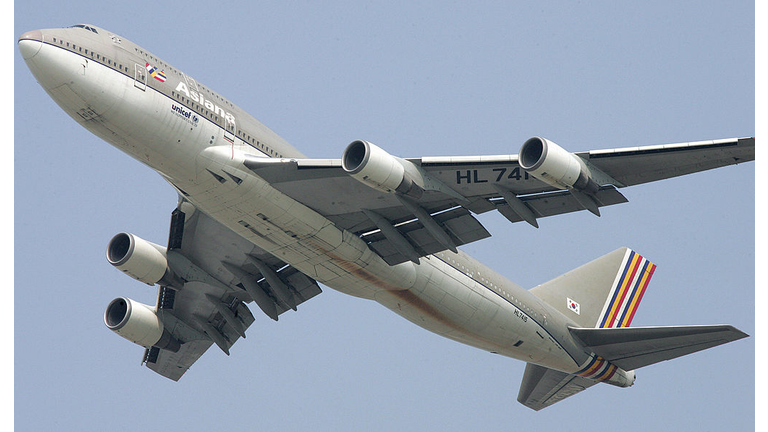 A Boeing 747 passenger jet from South Ko