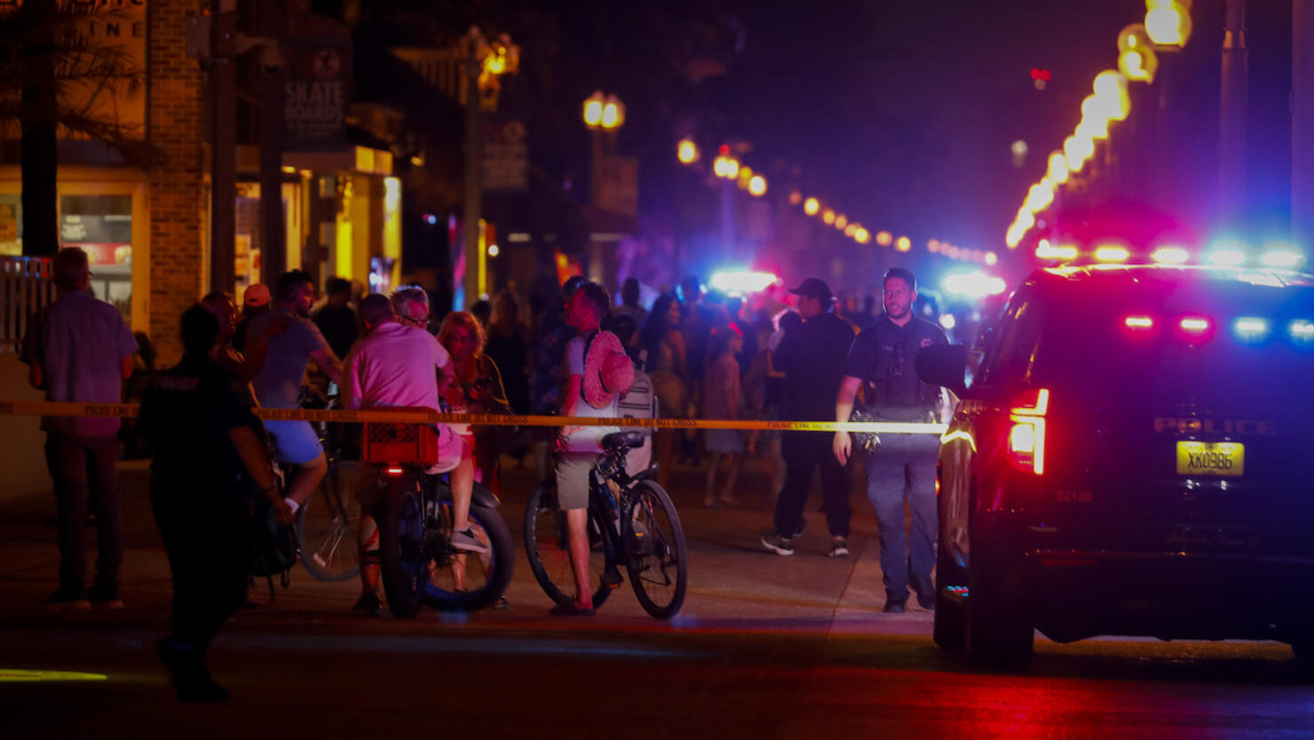 Shooting On Boardwalk In Hollywood, Florida