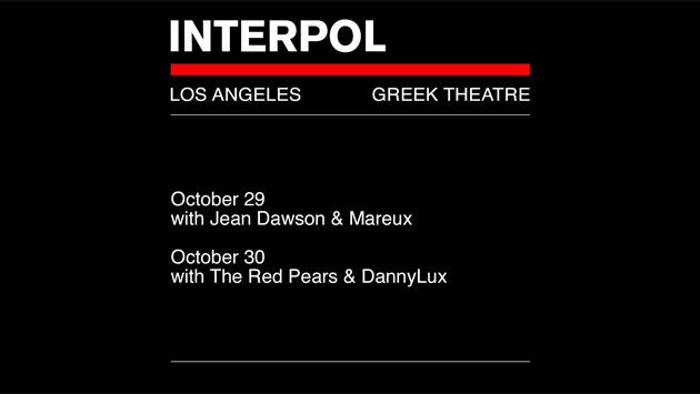 Interpol at Greek Theatre (10/29 or 10/30)
